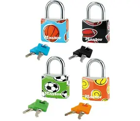 Master Lock 9130EURDPSP SET Visací zámek z pevného hliníku - 30mm (1balení, 4ks)