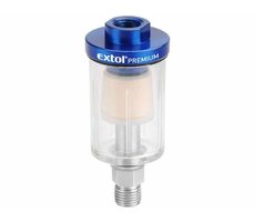 EXTOL-PREMIUM Filtr max. pr. tlak 8bar (0.8Mpa) / nádobka pro nečistoty a kondenzát 48ml 