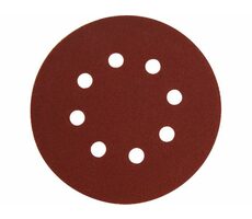 EXTOL-PREMIUM Papír brusný výsek 125 mm | P40 | 8 otvorů | suchý zip | 10ks