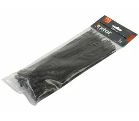 EXTOL-PREMIUM Pásky na vodiče 200x3.6mm 100ks černé /  NYLON 