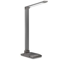 CONNECT IT BRIGHT šedá / Stolní LED lampička / 400 lm / 3 barevné teploty 