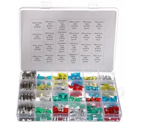 SIXTOL MECHANIC FUSE SET 215 / Sada nožových a skleněných automobilových pojistek 