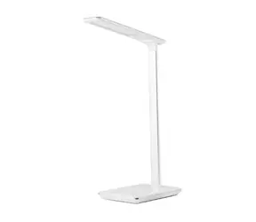 Huslog Stolní LED lampička s bezdrátovou nabíječkou bílá / 2700-6500 K / USB / 3 barvy světla