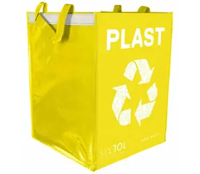 SIXTOL SORT EASY PLASTIC / Taška na tříděný odpad / 30x30x40cm / 36l 