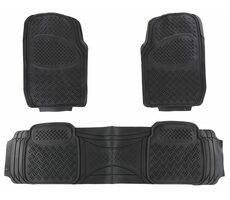 SIXTOL CAR MAT UNI SET 2 / Univerzální gumové autokoberce / komplet / 3ks 