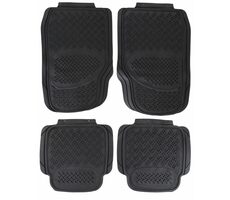 SIXTOL CAR MAT UNI SET 3 / Univerzální gumové autokoberce / komplet / 4ks 