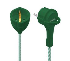 Philips CHP1110GA/60 Kabel prodlužovací zelená / délka 2m / max. zátěž 3680W