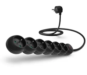 CONNECT IT CES-1015-BK Prodlužovací kabel 230V černá / 5m / 6 zásuvek / vypínač 