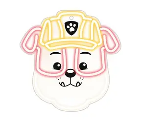 Tlapková patrola Dekorativní LED neon - Rubble / montáž na zeď / napájení USB 1.5m / 20-30lm