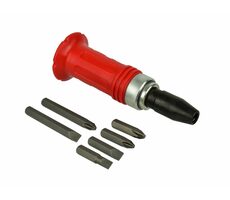 GEKO Šroubovák úderový s bity sada 7ks