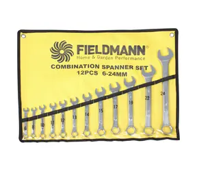 FIELDMANN FDN 1010 / Sada stranových klíčů s očkem 12 ks 