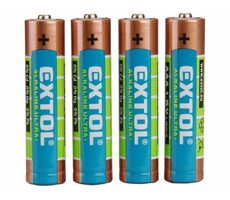 EXTOL-ENERGY Baterie alkalické ULTRA+ 1.5V AA (LR6) 4ks