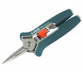 EXTOL-PREMIUM Nůžky mini zahradnické přímé 153mm / na stříhání rostlin do 6mm / NEREZ 