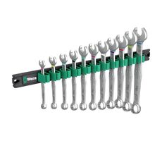 WERA 9640 Magnetická lišta 6003 Joker 1 / Sada otevřených a očkových klíčů / 11 dílný