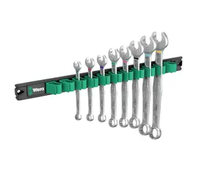 WERA 9642 Magnetická lišta 6003 Joker Imperial 1 / Sada očkových a otevřených klíčů / 8 dílný