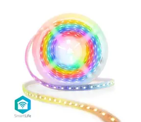 Nedis LED Pásek SmartLife / Wi-Fi / Více barev / SMD / 5.00 m / IP65 / 2700 K / 960 lm / Android & iOS