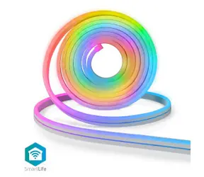 Nedis LED Pásek SmartLife / Wi-Fi / Více barev / SMD / 5.00 m / IP65 / 2700 K / 480 lm / Android & iOS