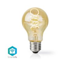 Nedis SmartLife LED žárovka / Wi-Fi / E27 / 360 lm / 4.9 W / Sklo / Android & iOS
