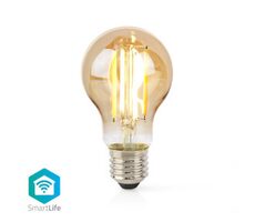 Nedis SmartLife LED žárovka / Wi-Fi / E27 / 806 lm / 7 W / Android & iOS / Žárovka / 1 ks