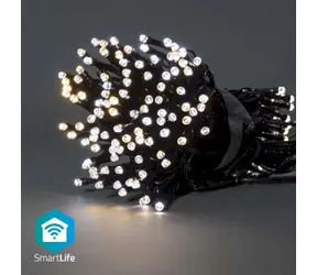 Nedis Vánoční Osvětlení SmartLife / Řetěz / Wi-Fi / Teplé až chladné bílé / 100 LED's / 10.0 m / Android & iOS