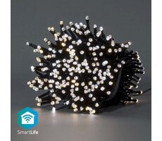 Nedis Vánoční Osvětlení SmartLife / Řetěz / Wi-Fi / Teplé až chladné bílé / 400 LED's / 20.0 m / Android & iOS