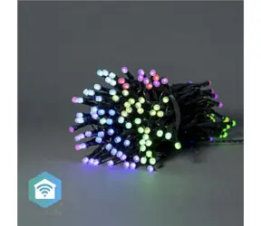 Nedis Vánoční Osvětlení SmartLife / Řetěz / Wi-Fi / RGB / 168 LED's / 20.0 m / Android & iOS