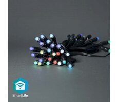 Nedis Vánoční Osvětlení SmartLife / Party Lights / Wi-Fi / RGB / 48 LED's / 10.80 m / Android & iOS