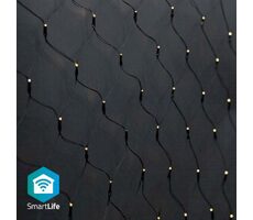 Nedis Vánoční Osvětlení SmartLife / Síť / Wi-Fi / Teplá bílá / 280 LED's / 3.00 m / 3 x 2 m / Android & iOS