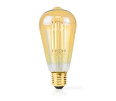 Nedis LED žárovka E27 / ST64 / 4.9 W / 470 lm / 2100 K / Stmívatelné / Extra teplá bílá / Retro styl / 1 ks