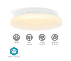 Nedis SmartLife Stropní světlo / Wi-Fi / RGB / Průměr: 260 mm / 1820 lm / 2700 - 6500 K / IP44 