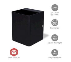 Nedis Venkovní světlo Smartlife / 2 x 270 lm / Zigbee 3.0 / 12 + 4 W / RGB / 2700 K / Android & iOS