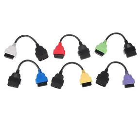 SIXTOL MECHANIC CABLE SET 3 / Kompletní sada OBD-II redukcí FiatECUScan pro osobní auta 6ks 