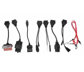 SIXTOL MECHANIC CABLE SET 1 / Kompletní sada OBD-II redukcí pro osobní auta 8ks 