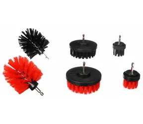 SIXTOL CAR DETAILING DRILL BRUSH 6 / Sada kartáčů na vrtačku pro čištění auta / 6ks 