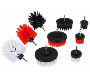 SIXTOL CAR DETAILING DRILL BRUSH 9 / Sada kartáčů na vrtačku pro čištění auta / 9ks 