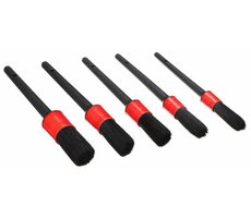 SIXTOL CAR DETAILING BRUSH 5 SOFT / Sada měkkých precizních štětců pro čištění auta / 5ks 
