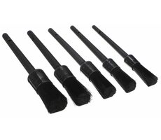 SIXTOL CAR DETAILING BRUSH 5 HARD / Sada tvrdých precizních štětců pro čištění auta / 5ks 