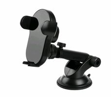 Rozbaleno - FIXED Matic XL Automatický držák do auta s rychlým bezdrátovým nabíjením na sklo nebo palubní desku 15W čern / rozbaleno