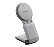 Baseus PrimeTrip C02 Magnetický držák do auta s bezdrátovým nabíjením šedá