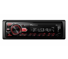 Zánovní - Pioneer MVH-29BT černá / Autorádio / 1-DIN / 24 FM / BT / USB / bez CD / zánovní