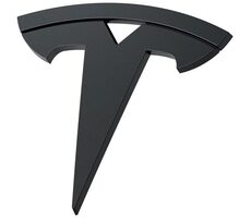 Spigen Tesla Front Emblem Logo Full Cover Kryt přední emblem pro Tesla Model 3 2024 černá