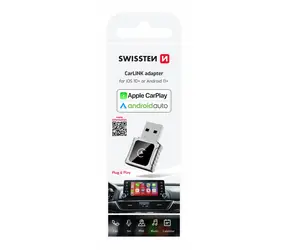 SWISSTEN CarLink adaptér (APPLE CARPLAY/ANDROID AUTO) / Bluetooth / USB-A/C