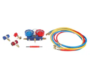 SIXTOL MECHANIC AC TESTER 1 / Sada na měření tlaku a těsnosti autoklimatizace 