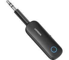 UGREEN Bluetooth přijímač mini FM transmitter jack 3,5 mm černá / dosah 10 m / bluetooth 5.0 / USB-C