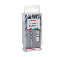BOSCH Spirálový vrták HSS PointTeQ 5.3 mm sada 10ks