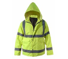 COMPASS 01771 Bunda s kapucí reflexní SAFETY XL 