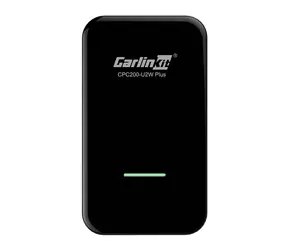 CarlinKit U2W Plus černá / bezdrátový adaptér do auta / CarPlay / Android Auto / Bluetooth / Wi-Fi / Plug & Play