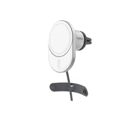 Belkin BOOST CHARGE Qi2 Magnetický držák s nabíjením do auta šedá / 15W / bez adaptéru