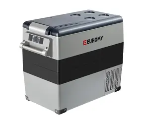Euhomy CF001 Autochladnička / 55 l / 12 V / 24 V / 45-60 W / šedá