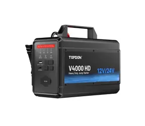 TOPDON Car Jump Starter V4000 HD/ 3000A (24V) / 4000A (12V) / 24000mAh / 16l benzín / 16l diesel / LED světlo